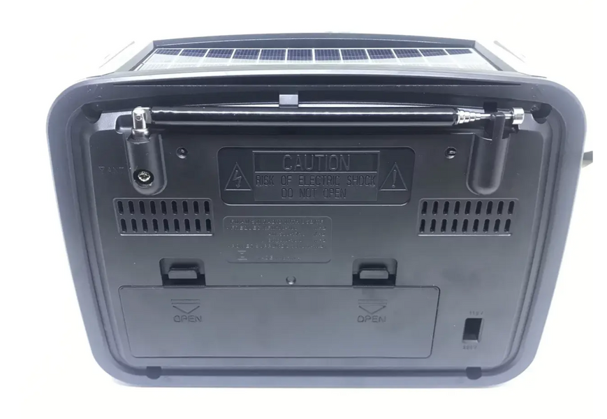 Радіоприймач GOLON RX-BT455S Solar USB із сонячною батареєю ∙ Портативна радіоколонка GOLON RX-BT455S Solar USB для дому 57314/00 фото