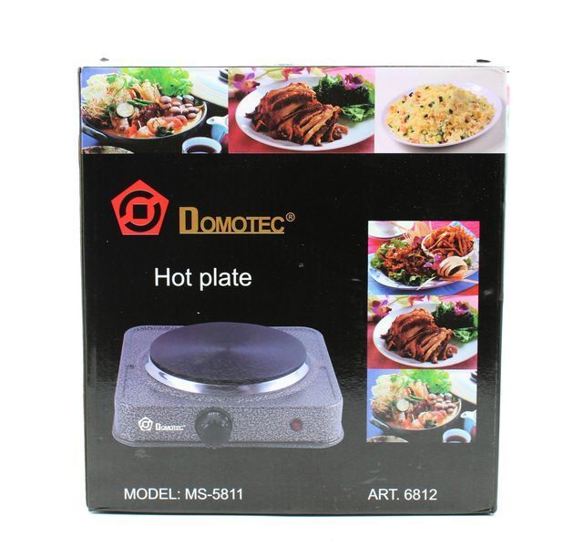 Настільна дискова плита Domotec MS-5811 на 1 конфорку ∙ Електроплита одноконфоркова, 1500Вт 51947/00 фото