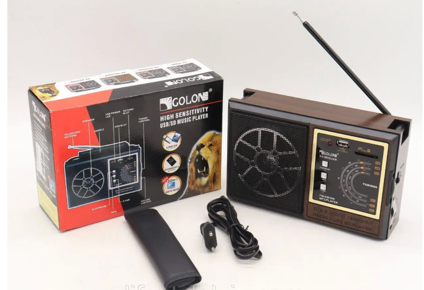 Радіоприймач GOLON RX-98 з USB/SD та акумулятором ∙ Портативне міні-радіо GOLON RX-98 для подорожей 57330/00 фото